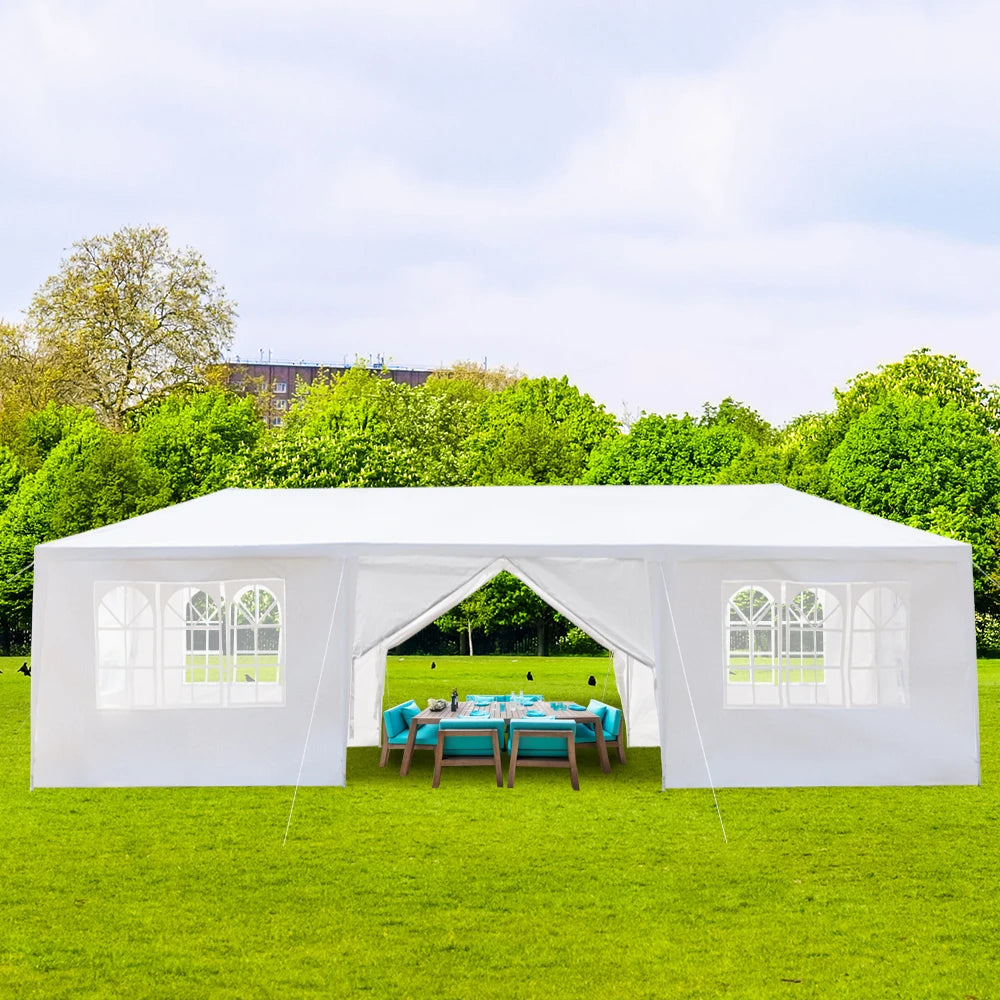 10'x30' Outdoor Party Tent with 8 Removable Sidewalls, Waterproof Canopy