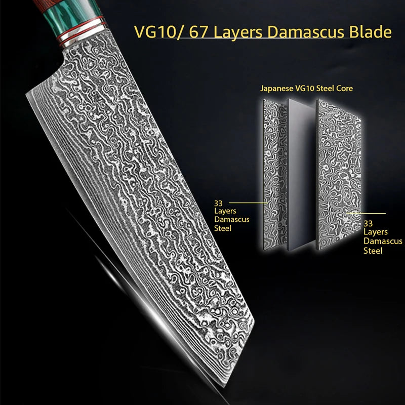 Chef Knife Chopping Butcher Meat Cleaver Bone Slicing Sharp Knives