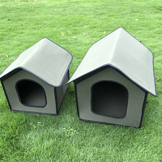 Large Pet Dog House Outdoor Foldable Bed Waterproof Weatherproof