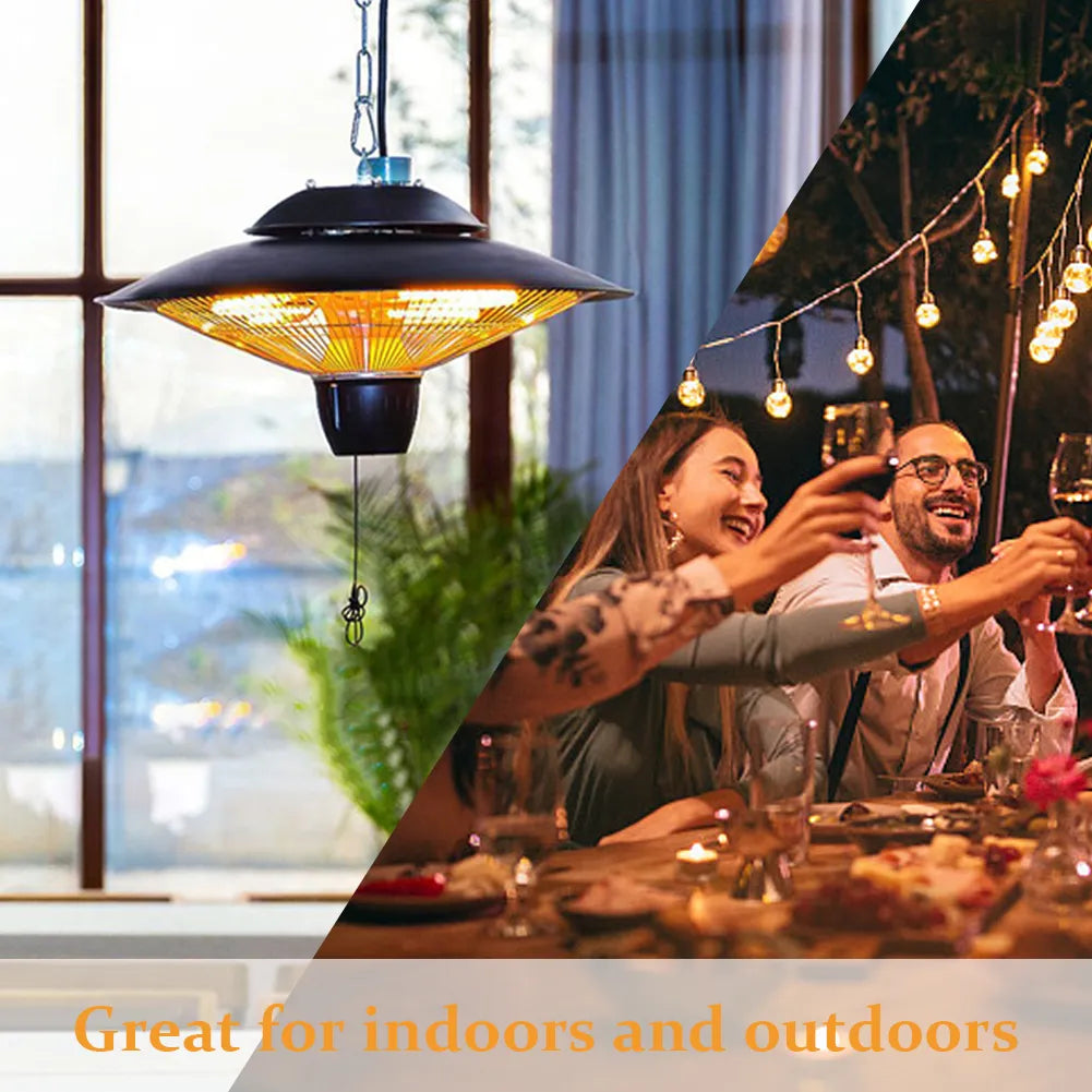 1500w/2000W Hanging Heater Space Warmer Outdoor Electric Infrared Heater