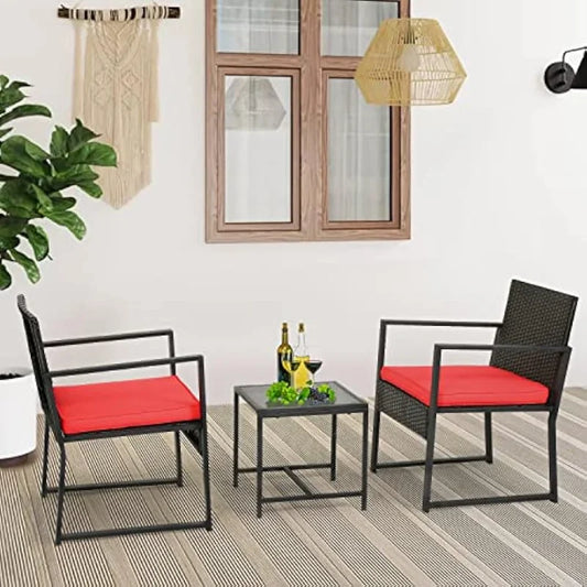 FDW Patio Furniture Sets 3 Piece Outdoor Bistro Set