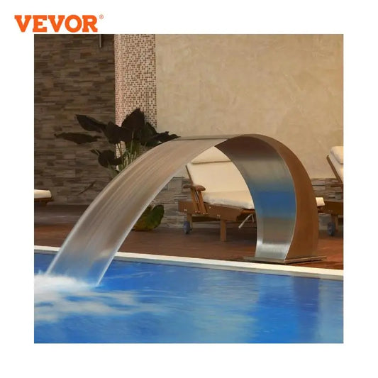 60x30cm/40x20cm Pool Fountain Waterfall Stainless Steel Swimming Feature