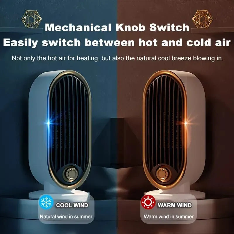 2in1 Portable Space Air Hot Electric Fan Heater