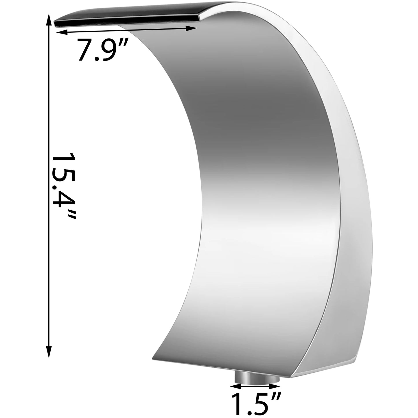 60x30cm/40x20cm Pool Fountain Waterfall Stainless Steel Swimming Feature