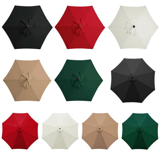 6/8 Bones Parasol Umbrella Surface Waterproof Replacement Sunshade Umbrella