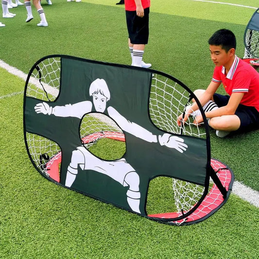 Children's Football Goal Foldable Kids Target Net Portable