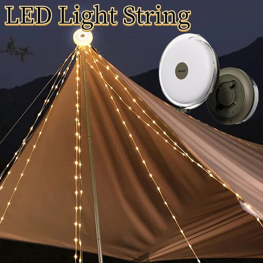 LED Light String Portable Multifunctional Waterproof  Rechargeable